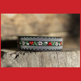 LAISVĖ - 2,5 cm pločio austos juostos antkaklis