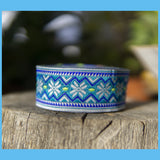 ŠIAURĖ - 4 cm pločio austos juostos antkaklis