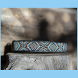 LAUMĖ - 2,5 cm pločio austos juostos antkaklis