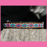 RUBIKAS - 2,5 cm pločio austos juostos antkaklis