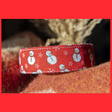 BESMEGENIAI - RAUDONI - medžiaginis 2.5 cm - 4 cm pločio antkaklis