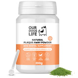OURDOGSLIFE NATURAL PLAQUE AWAY natūralūs dantų apnašų šalinimo milteliai