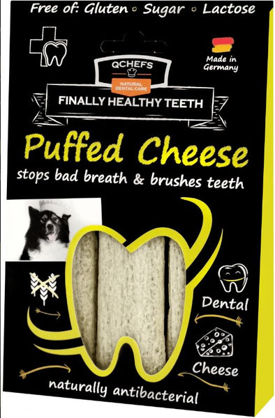 QCHEFS Puffed Cheese - skanėstas dantų higienai