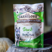 Carnilove kons. šunims Pate Duck with Timothy Grass 300g