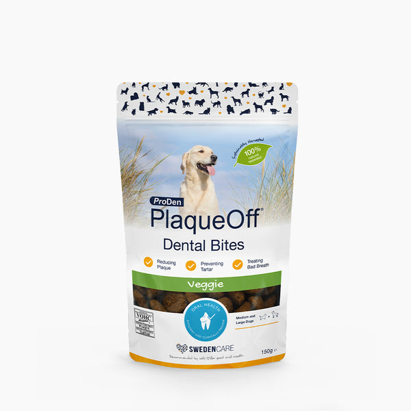 PlaqueOff Dental Bites – skanėstai burnos higienai šunims M-L