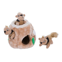 Outward Hound minkštas žaislas su pypsinčiomis voverytėmis