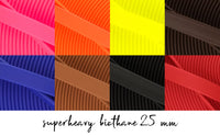 Vienspalvis SUPERHEAVY BioThane® diržo antkaklis su diržo sagtimi - 2,5 cm pločio